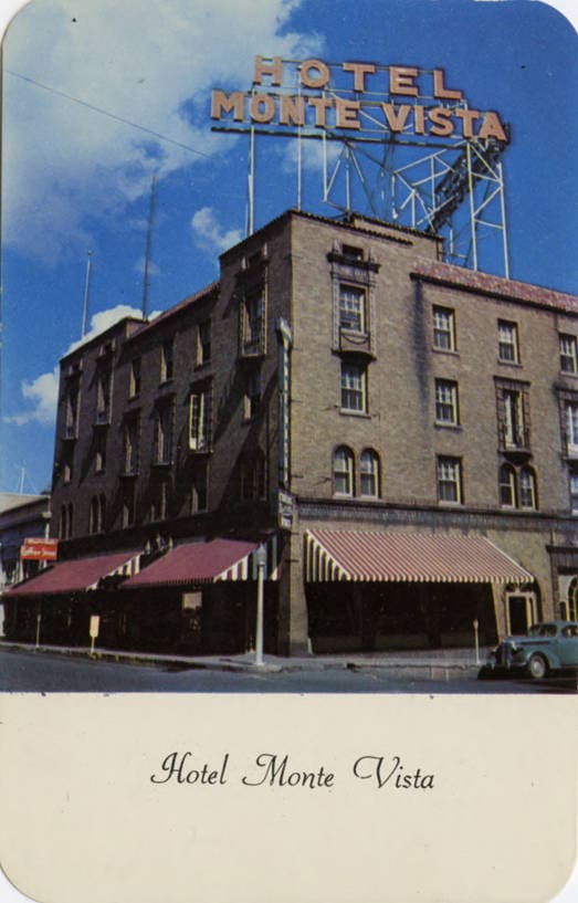 Vintage R.M. Fronske photograph of the Hotel Monte Vista, Flagstaff
